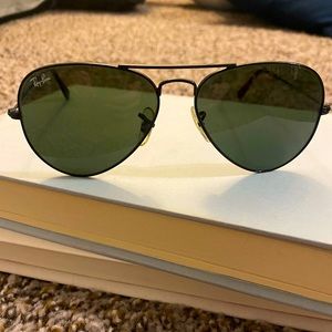 Authentic Ray-Ban Aviators + Case